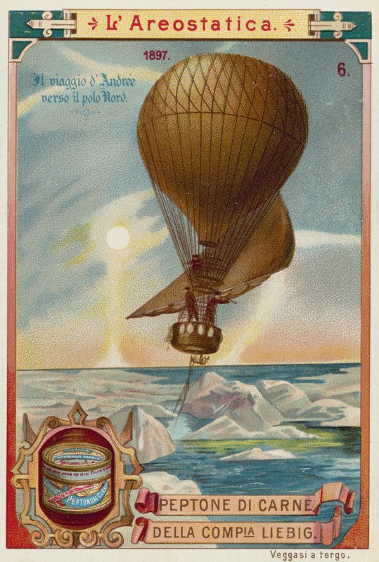 Salomon August Andrees forsøkte å fly til Nordpolen med ballong, 1897 av European School