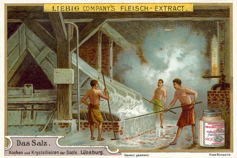 Salt: kokende saltlake, Luneburg, Tyskland av European School