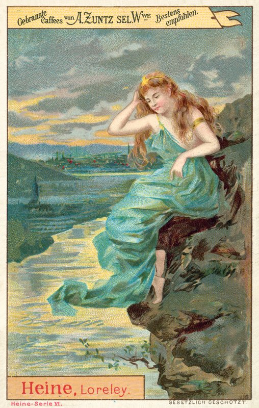Scene fra Heinrich Heines dikt Lorelei av European School