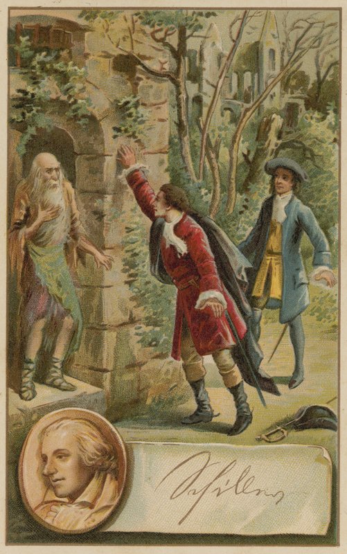 Scene fra The Robbers av Friedrich Schiller av European School