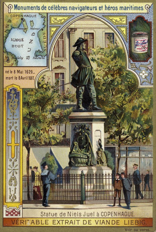 Statue av Niels Juel, dansk-norsk admiral, København av European School