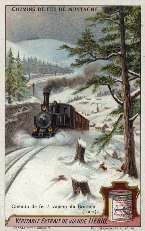 Damplokomotiv på Brocken Railway, Harz-fjellene, Tyskland av European School