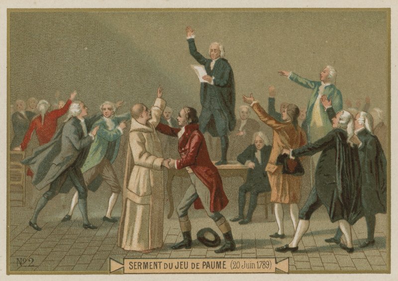 Tennisbaneeden, den franske revolusjonen, 20. juni 1789 av European School
