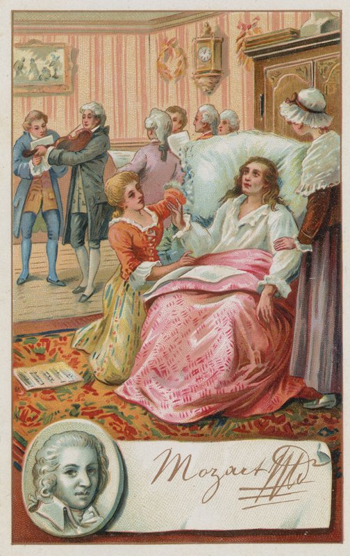 Mozarts død, 1791 av European School