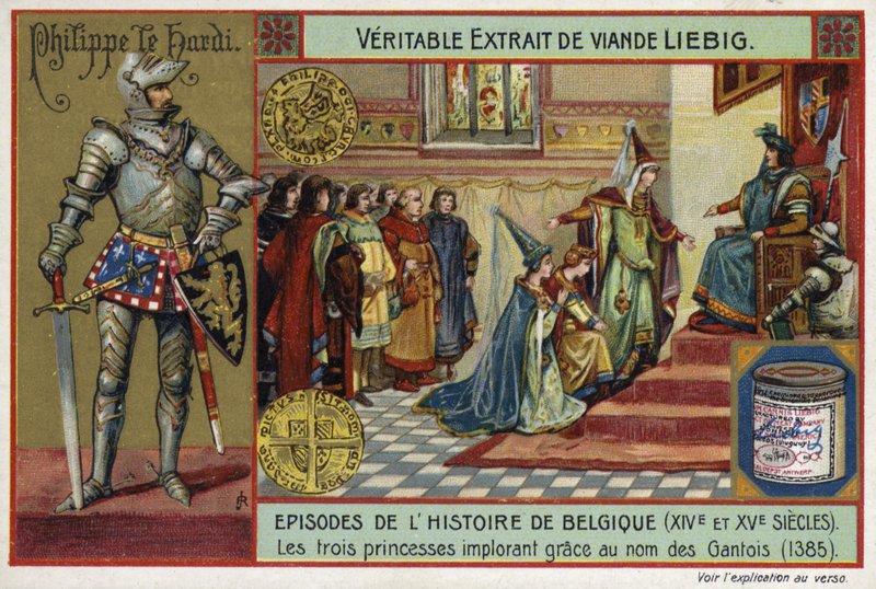 De tre prinsessene ber om nåde på vegne av folket i Gent, 1385 av European School