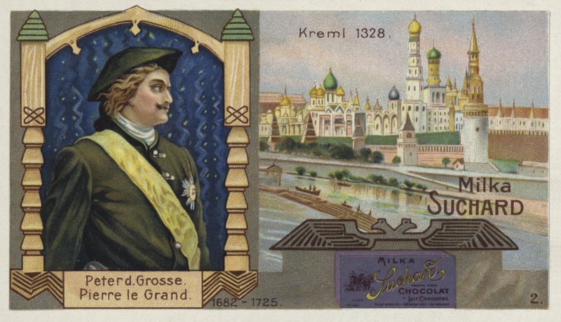 Tsar Peter den store av Russland, og Kreml, Moskva av European School