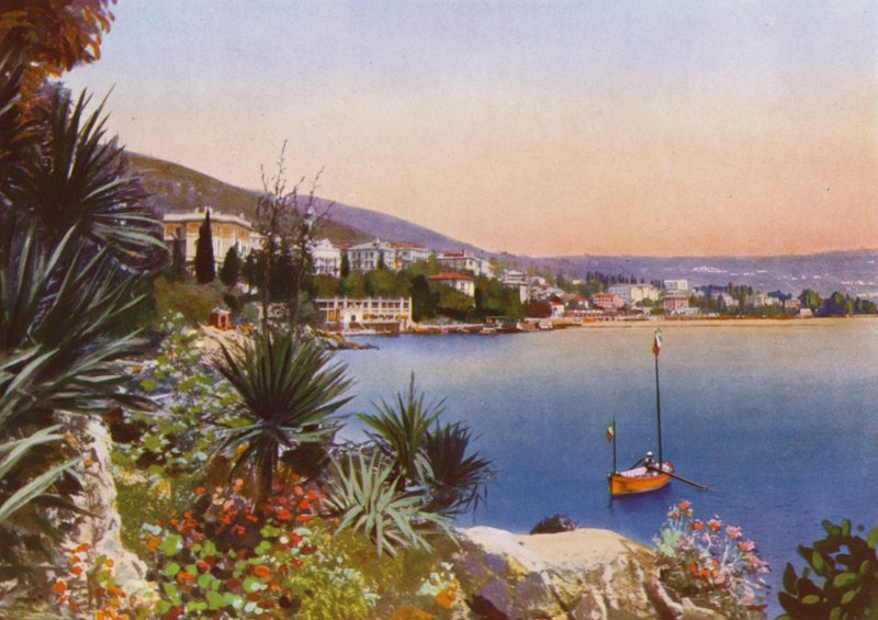 Opatija, nå Opatija i Kroatia: Sørpromenade med palmer (bilde) av European Photographer