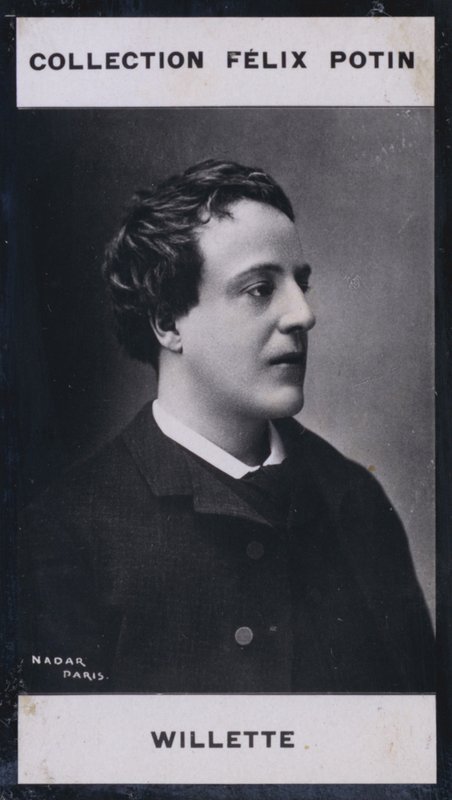 Adolphe Willette (1857) (s/hvitt-bilde) av European Photographer