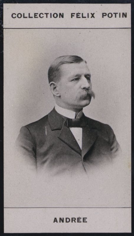 Auguste Andree (1854) (s/hvitt-bilde) av European Photographer