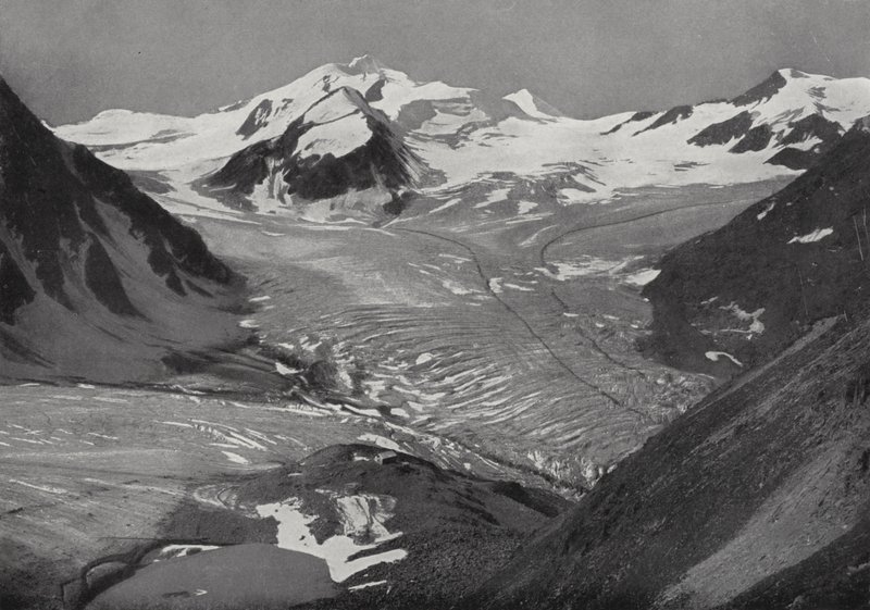 Braunschweiger Hutte, mot Wildspitze, Pitztal (s/hvitt bilde) av European Photographer