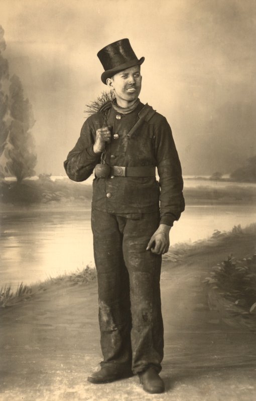 Skorsteinsfeier (s/hvitt bilde) av European Photographer