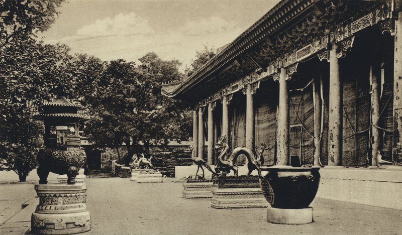 Kina, Buddha-tempelet (s/hvitt bilde) av European Photographer