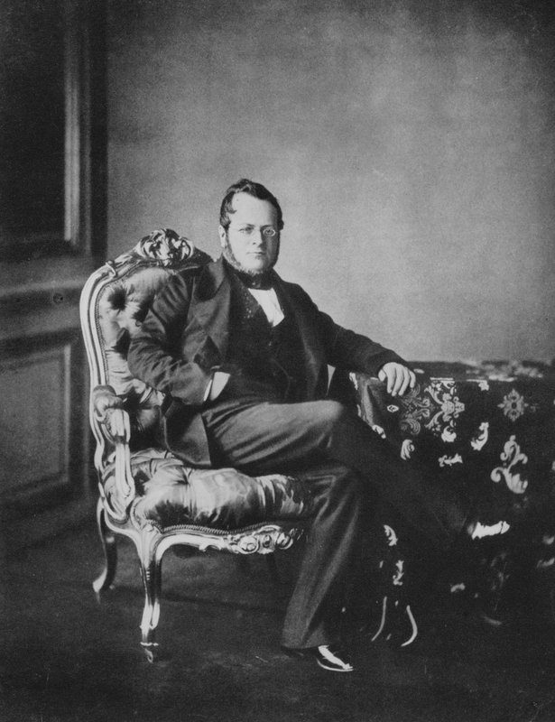 Count Cavour (s/hvitt bilde) av European Photographer