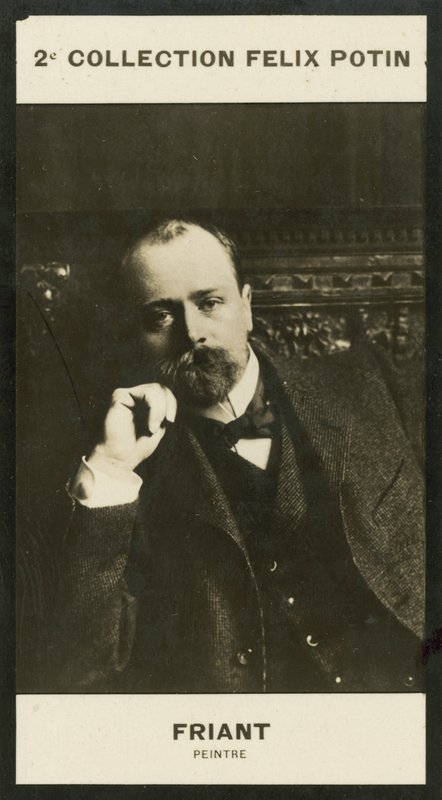 Friant, maler (s/hvitt bilde) av European Photographer