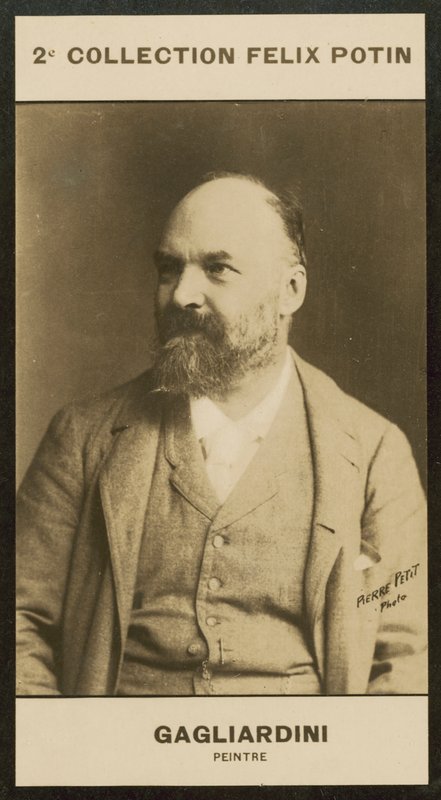 Gagliardini, maler (s/hvitt bilde) av European Photographer