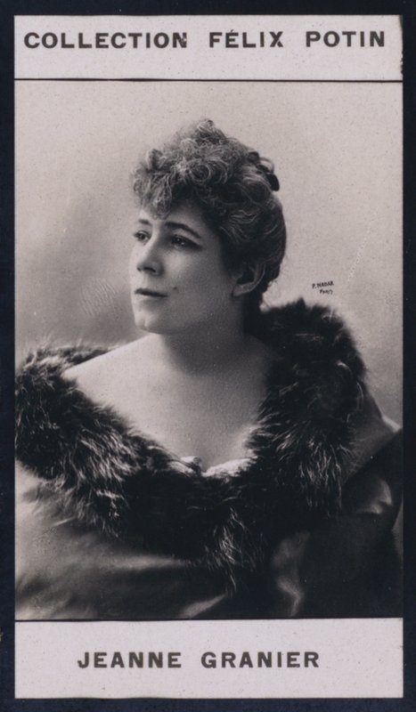 Jeanne Granier (1852) (s/hvitt-bilde) av European Photographer