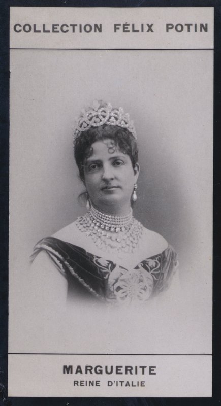 Marguerite, enkedronning av Italia (1851) (s/hvitt-bilde) av European Photographer
