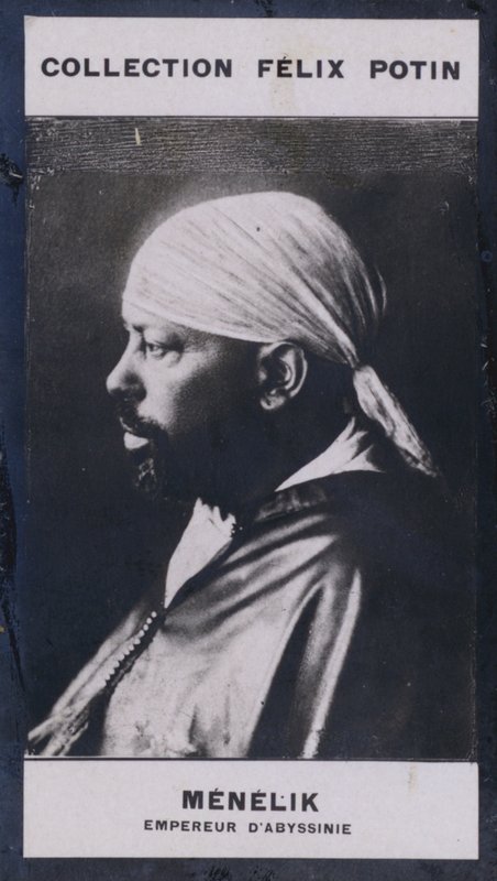 Menelick, keiser av Abessinia (1844) (s/hvitt-bilde) av European Photographer