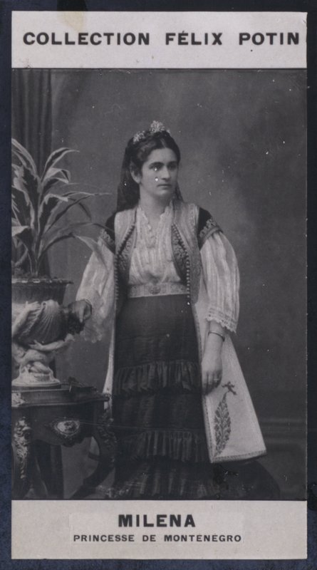 Milena, prinsesse av Montenegro (1847) (s/h-bilde) av European Photographer