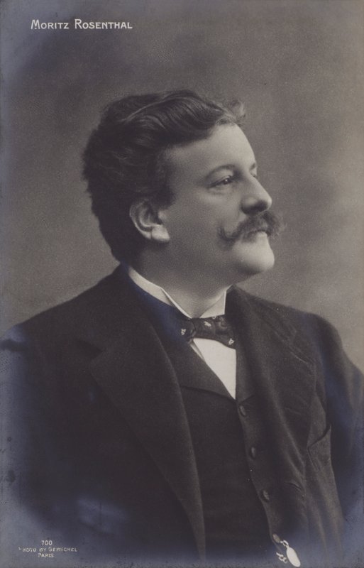 Moritz Rosenthal , polsk pianist og komponist av European Photographer