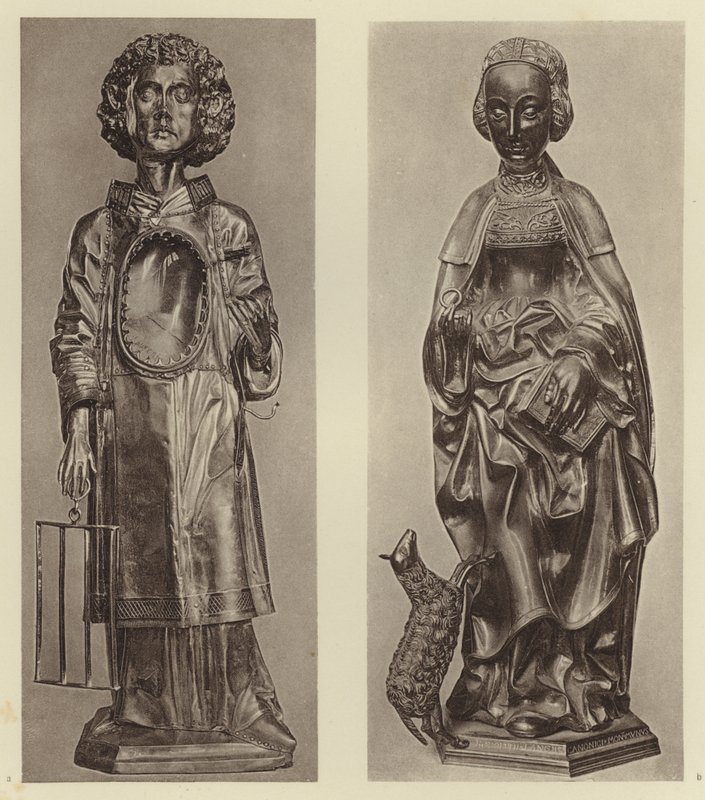 Munster i W, Saint Agnes; Minden, St Laurentius (s/hvitt bilde) av European Photographer