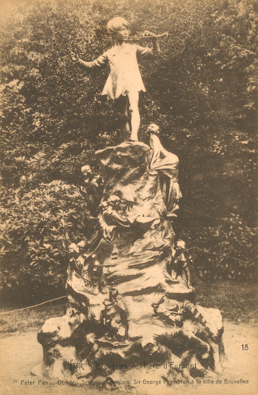 Peter Pan-statuen i Parc DEgmont i Brussel av European Photographer