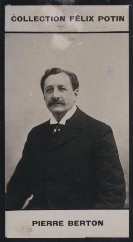 Pierre Berton (1842) (s/hvitt-bilde) av European Photographer