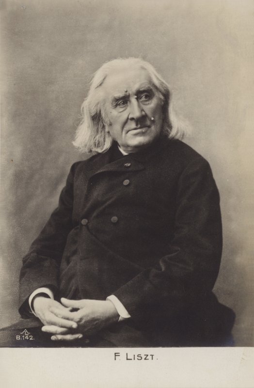 Portrett av Franz Liszt av European Photographer