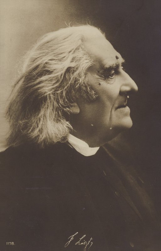 Portrett av Franz Liszt av European Photographer