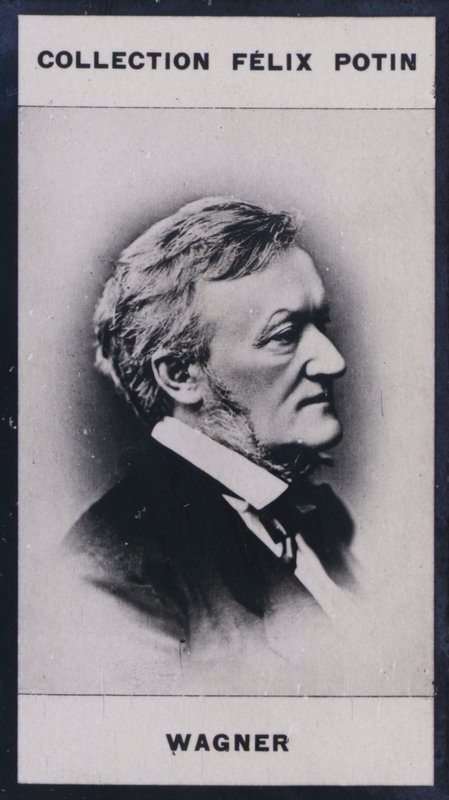 Richard Wagner (1813–1883) (s/hvitt-bilde) av European Photographer