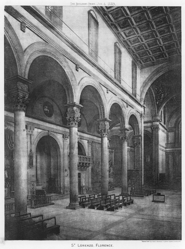 St Lorenzo, Firenze (s/hvitt bilde) av European Photographer