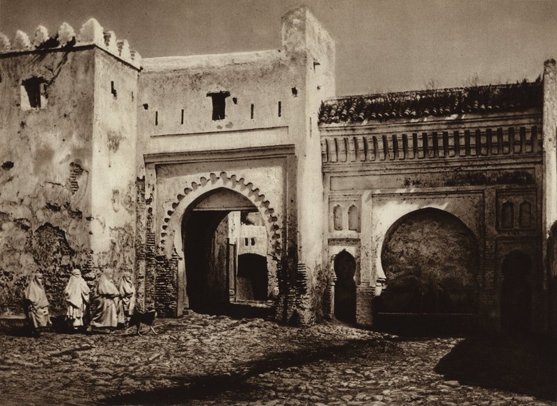Tetuan, Gamle byporten (s/hvitt bilde) av European Photographer