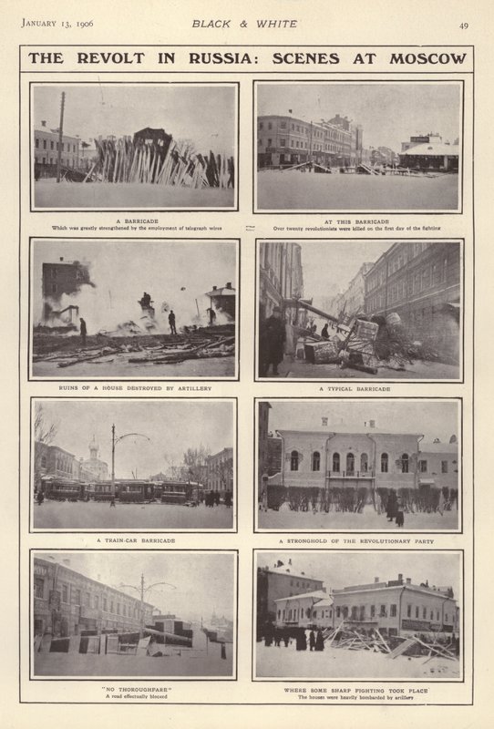 Opprøret i Russland, scener i Moskva av European Photographer
