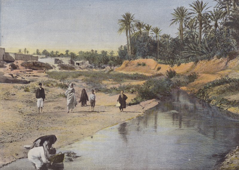 Utsikt over kantene av Oued-Gabes av European Photographer