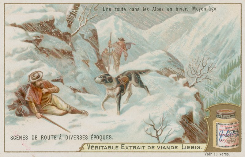 En middelaldervei over Alpene om vinteren av European School