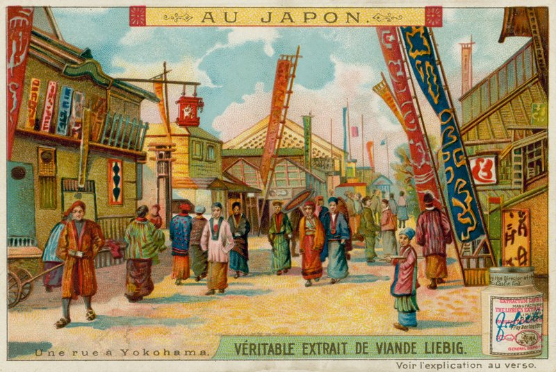 En gate i Yokohama av European School