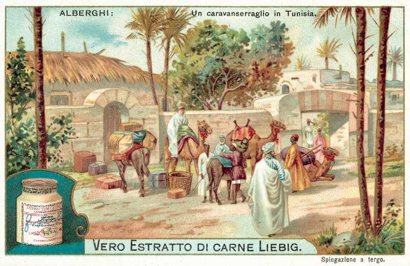 Caravanserai i Tunisia (chromolitho) av European School