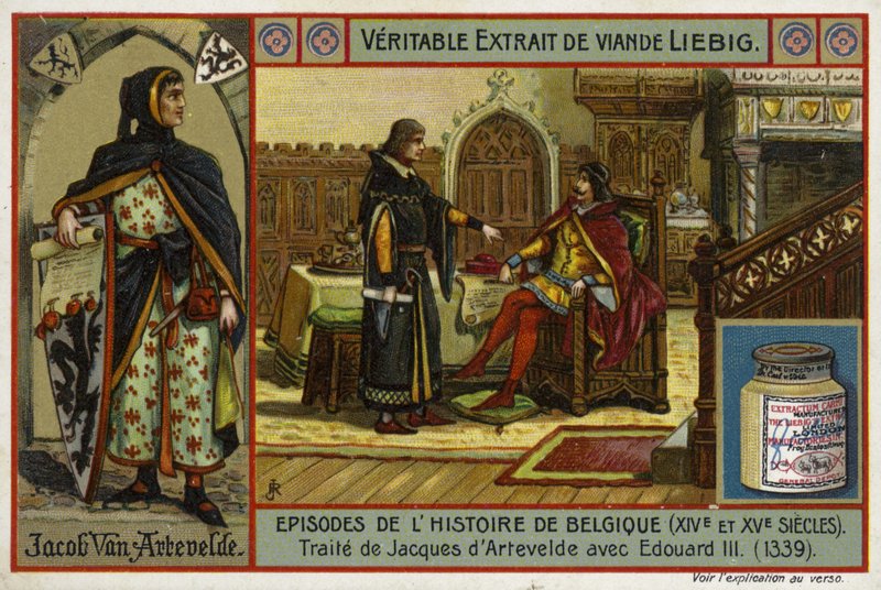 Avtale om en traktat mellom Jacob van Artevelde av Gent og kong Edward III av England, 1339 av European School
