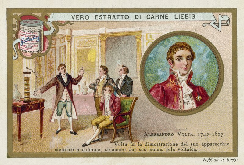 Alessandro Volta , italiensk fysiker av European School