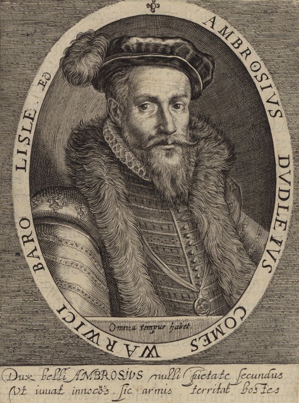 Ambrose Dudley, 3. jarl av Warwick (gravering) av European School
