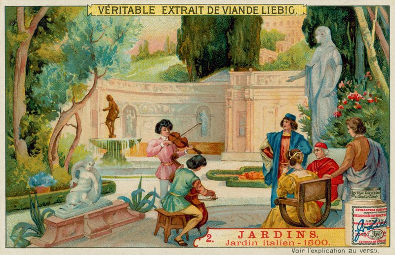 En italiensk hage fra 1500-tallet av European School
