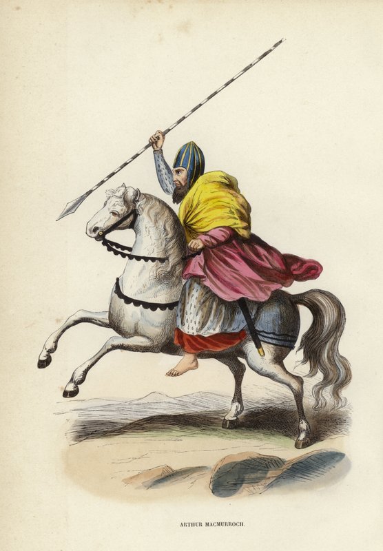 Arthur Macmurroch (farget gravering) av European School