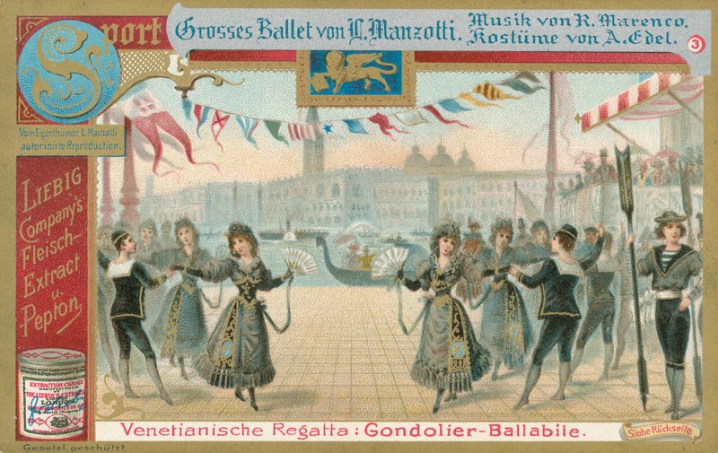 Ballett, Liebig-kort, tidlig på 1900-tallet (kromo) av European School
