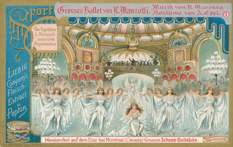 Ballett, Liebig-kort, tidlig på 1900-tallet (kromo) av European School