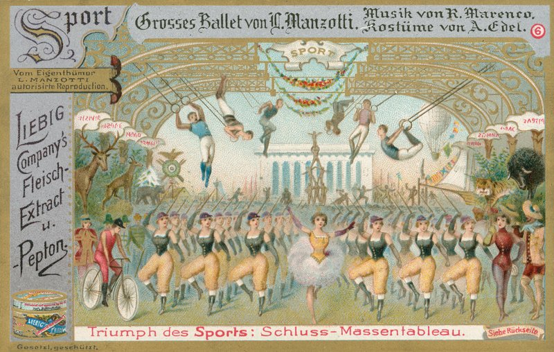 Ballett, Liebig-kort, tidlig på 1900-tallet (kromo) av European School