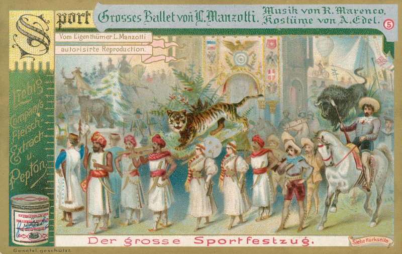 Ballett, Liebig-kort, tidlig på 1900-tallet (kromo) av European School