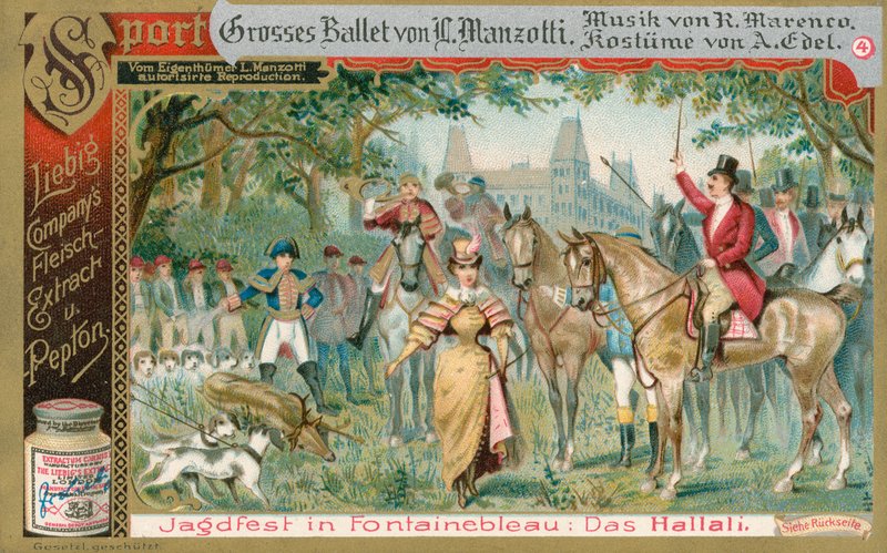 Ballett, Liebig-kort, tidlig på 1900-tallet (kromo) av European School