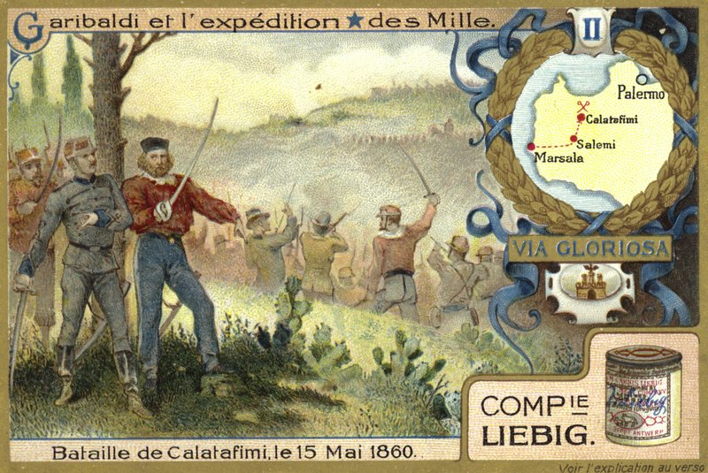 Slaget ved Calatafimi, Sicilia, 15. mai 1860 av European School