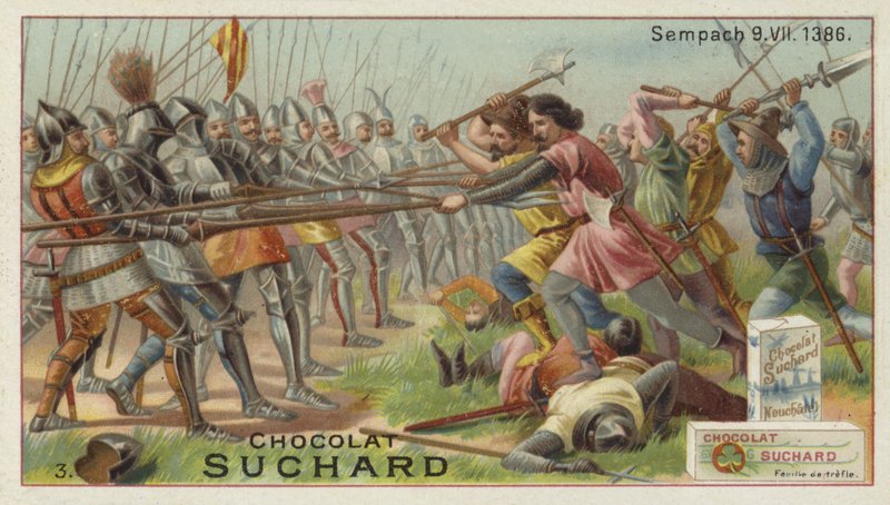 Slaget ved Sempach, Sveits, 9. juli 1386 av European School