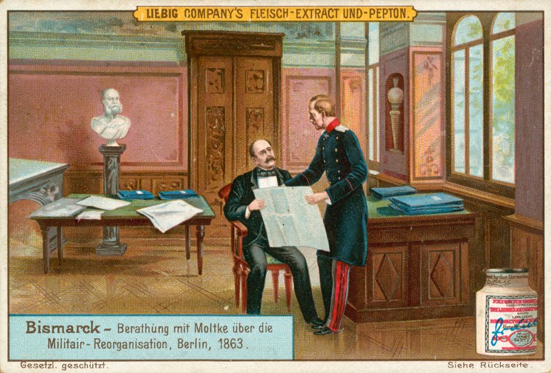 Bismarck, Liebig-kort, tidlig på 1900-tallet (kromo) av European School